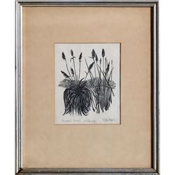 Stefan Martin, Pampas Grass, Woodcut