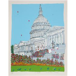 Susan Pear Meisel, The Capitol, Screenprint