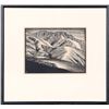 Image 1 : Paul Landacre, Mountain View, Woodcut