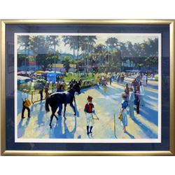 Howard Behrens, A Day at the Races, Serigraph