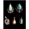 Image 1 : Group of 5 Sterling Pendants / Charms