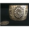Image 3 : Stamped Vintage Sterling Cuff, Wide