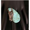 Image 2 : Carved Turquoise Ring, Cuff and Bolo Set