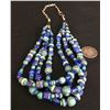 Image 1 : 4-strand Lapis & Turquoise Necklace