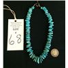 Image 2 : Turquoise “Teardrop” Bead Necklace