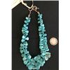Image 1 : “Teardrop” Turquoise Bead Necklace
