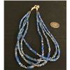 Image 1 : 4-strand Denim Lapis Necklace
