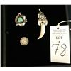 Image 2 : Pair of Navajo Sterling Pendants