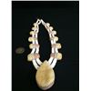 Image 1 : 2-strand Pueblo-style Necklace with Hand-carved Agate Cabochons