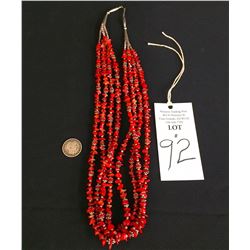 4-strand Coral Necklace