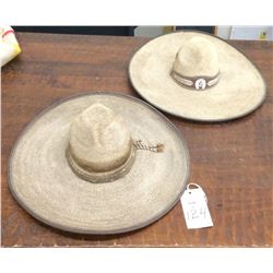 2 Vintage Mexican Sombreros