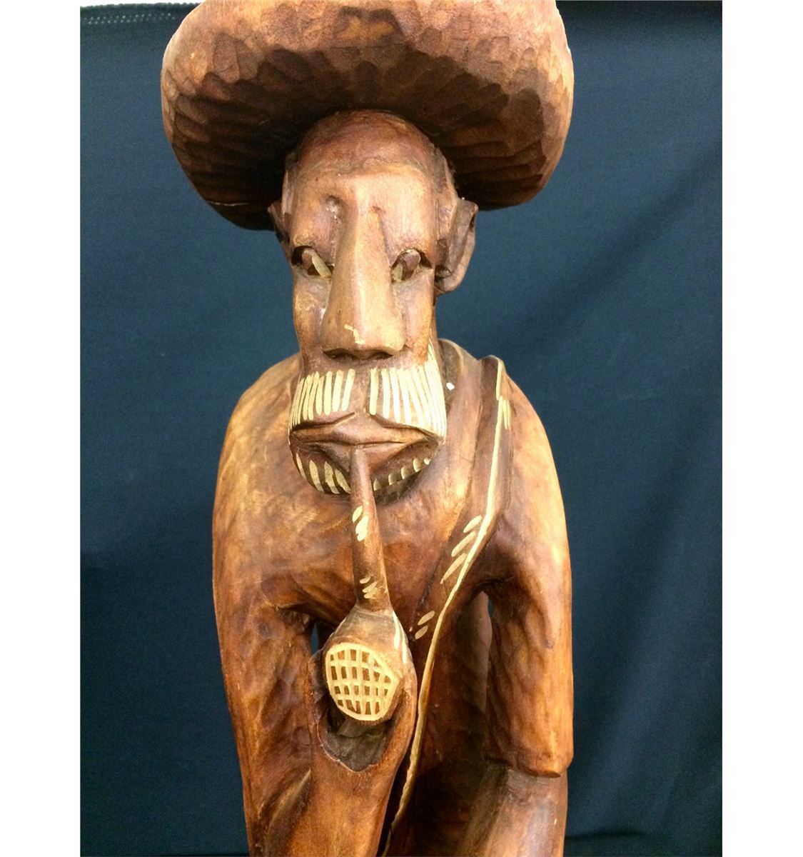 Large Wood Carving Statue From Mexico
