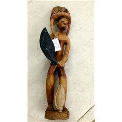 Another Large Mexican Wood Carving Statue