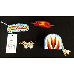 Lot of 4 Pieces of Shoshone Beadwork