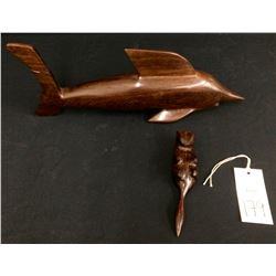 Lot of 2 Ironwood Carvings