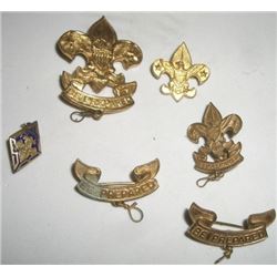VINTAGE *EXTREMELY RARE* BOY SCOUT PINS 6 TOTAL STAMPED *1911 PAT*!! PINS CAME OUT OF SAFE!!