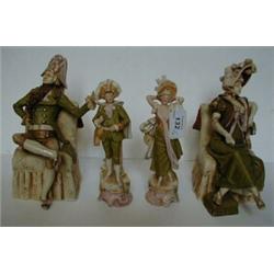 A Pair of Royal Dux Figures, and another pair of figures (a.f.) (4) £30 50...