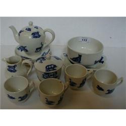 A Copeland Spode Dolls Tea Set, printed animals £100 150...
