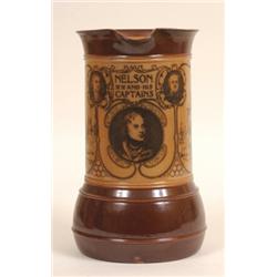 A Royal Doulton Nelson and His Captains Jug, with printed decoration (minor restoration) 21 cm  S...