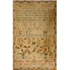 Image 1 : A George III Sampler, by Frances Clift "aged nine years in the year of our Lord 1788, with letter...