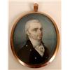 Image 1 : An Early 19th Century Oval Miniature , of a gent in a powdered wig, with hair plait back  See ill...