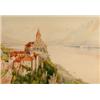 Image 1 : Peter Cushing, an Italian town, watercolour, signed, 56 x 71 cm  See illustration £100 150...