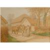 Image 1 : Stanley Anderson, a hazy winter morning, watercolour, signed, 22.5 x 31 cm (with Royal Academy of...