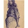 Image 1 : Robert O*** Lenkiewicz, Morse Standing, Hampstead, biro on paper, inscribed to the margins, and w...