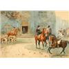 Image 1 : Arthur Hammond, the meet, and it's pair, watercolour, signed, 26 x 37.5 cm (2)  See illustration...