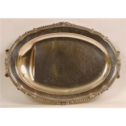 Matthew Bolton: An Early 19th Century Oval Warming Dish, with foliate and gadroon edging, turned...