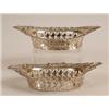 Image 1 : A Pair of Silver Bonbon Dishes, of navette shape, with pierced sides, Sheffield 1904  See illustr...