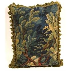 A Large Cushion, incorporating a 18th century tapestry section  See illustration £50 80...