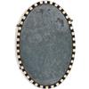 Image 1 : A Late 18th/Early 19th Century Irish Oval Wall Mirror, with a blue, white and gilded border, 41 x...