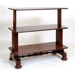 A Victorian Mahogany Rise and Fall Dumb Waiter, 113 cm  See illustration £400 600...