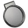 Image 1 : Sterling Silver Hinge Back Diamond Cut Money Clip - 38.2 mm