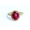 Image 1 : Natural Pink Tourmaline 2.21ct / Diamond 0.51ct / 14K Rose Gold Ring 2.82gram