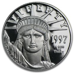 1997-W 1/4 oz Proof Platinum American Eagle (w/Box & COA)
