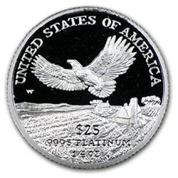 2000-W 1/4 oz Proof Platinum American Eagle (w/Box & COA)