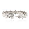 Image 3 : 14KT White Gold 3.77 ctw Diamond Bracelet