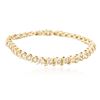 Image 1 : 14KT Yellow Gold 3.56 ctw Diamond Bracelet
