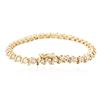 Image 2 : 14KT Yellow Gold 3.56 ctw Diamond Bracelet