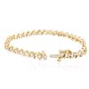 Image 3 : 14KT Yellow Gold 3.56 ctw Diamond Bracelet