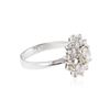 Image 3 : 14KT White Gold 1.48 ctw Diamond Ring