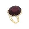 Image 1 : 14KT Yellow Gold 18.04 ctw Ruby and Diamond Ring