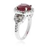 Image 3 : 14KT White Gold 4.88 ctw Ruby and Diamond Ring