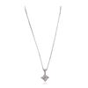 Image 2 : 18KT White Gold 0.74 ctw Diamond Pendant With Chain