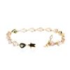 Image 3 : 14KT Yellow Gold 10.61 ctw Multicolor Tourmaline Bracelet