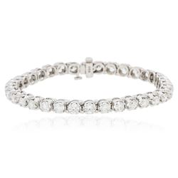 14KT White Gold 6.80 ctw Diamond Tennis  Bracelet