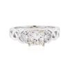 Image 1 : 18KT White Gold 1.34 ctw Diamond Ring