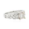 Image 2 : 18KT White Gold 1.34 ctw Diamond Ring